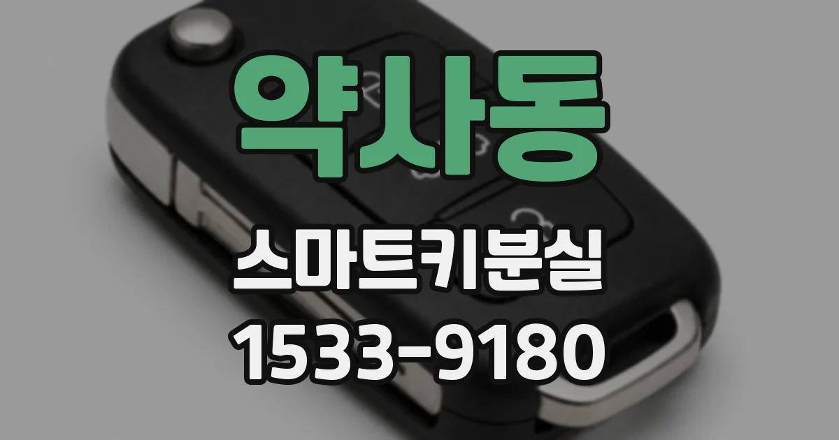 약사동 스마트키분실