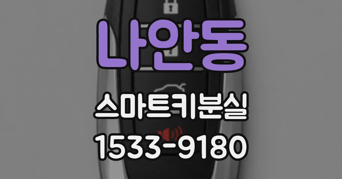 나안동 스마트키분실