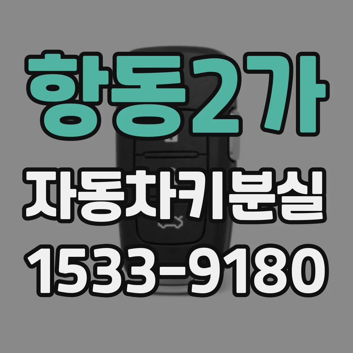 항동2가 자동차키분실