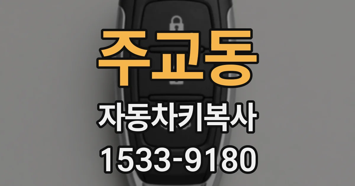 주교동 자동차키복사