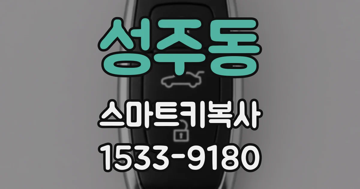 성주동 스마트키복사