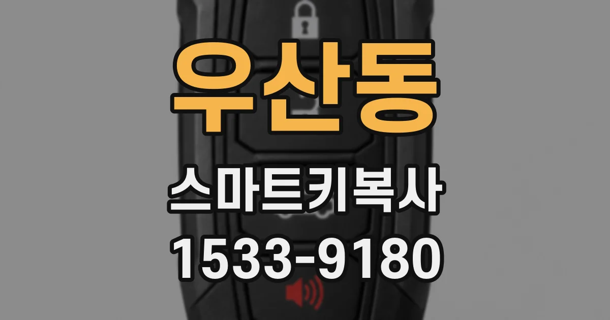 우산동 스마트키복사