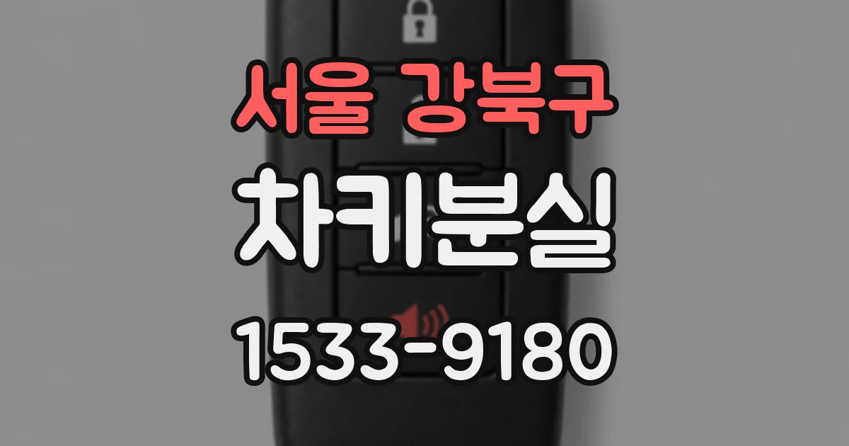서울 강북구 차키분실