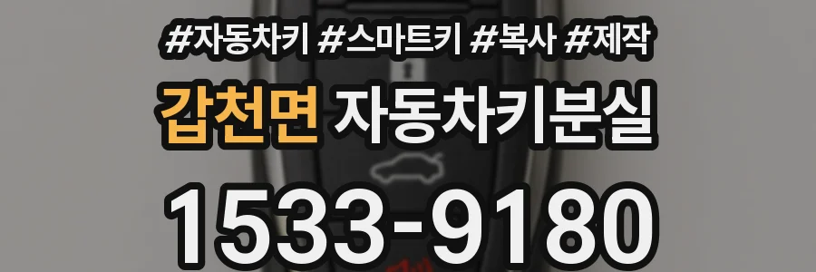 갑천면 자동차키분실