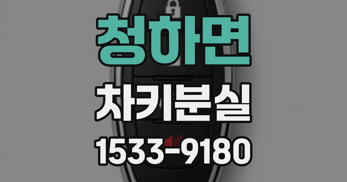 청하면 차키분실