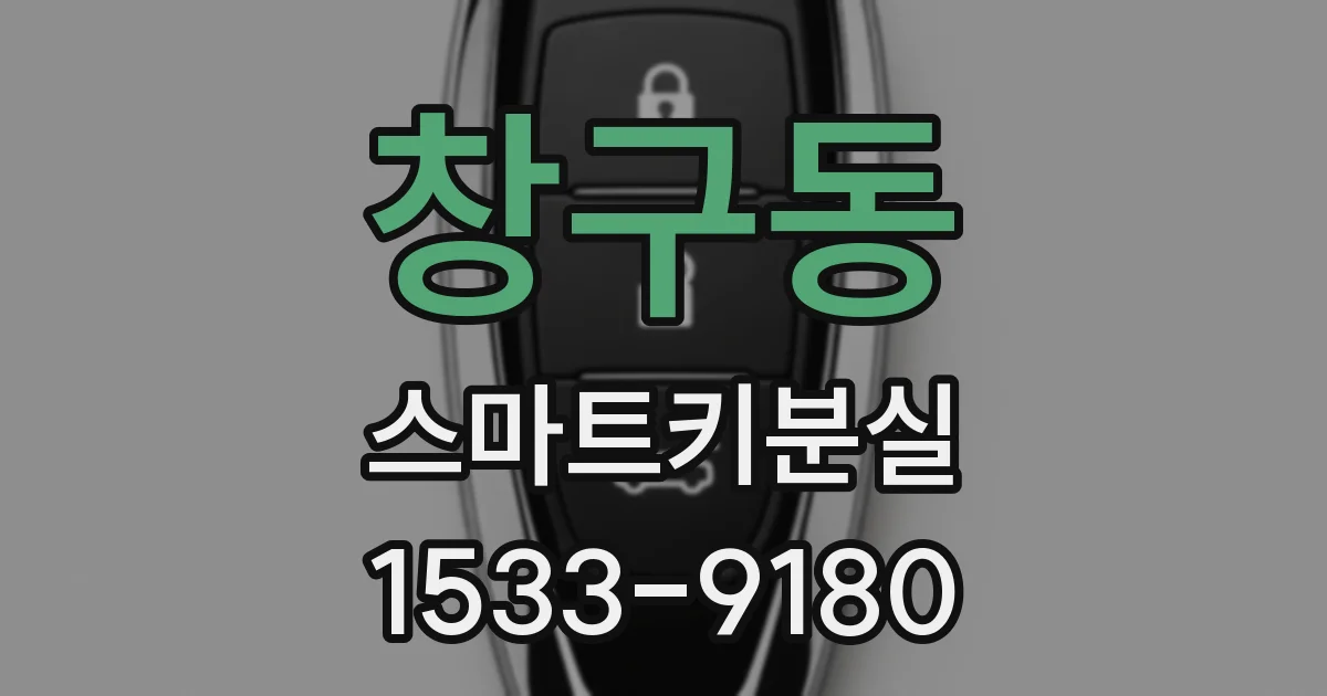 창구동 스마트키분실