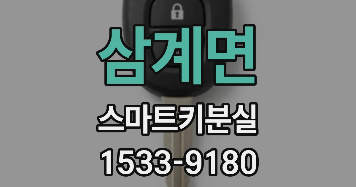 삼계면 스마트키분실