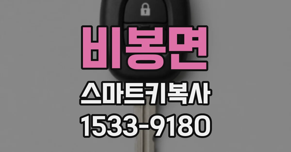 비봉면 스마트키복사