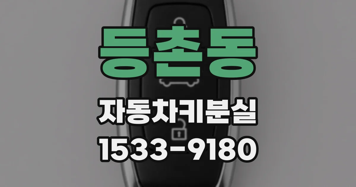 등촌동 자동차키분실