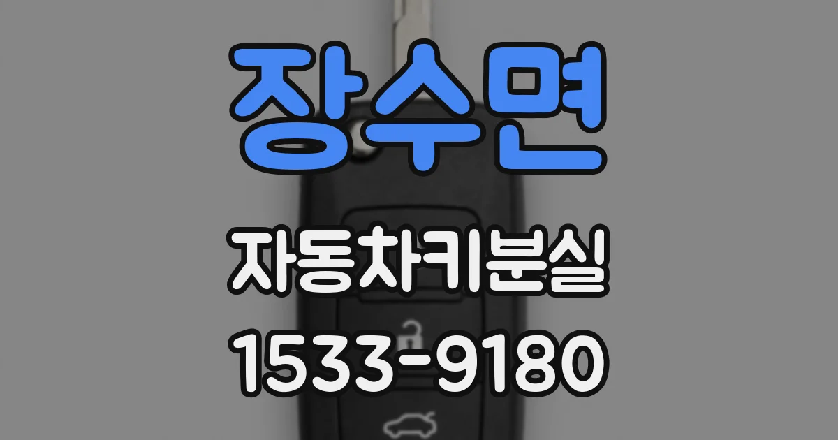 장수면 자동차키분실