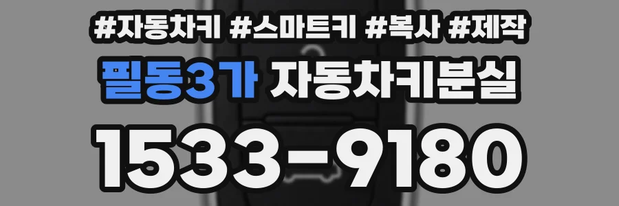 필동3가 자동차키분실