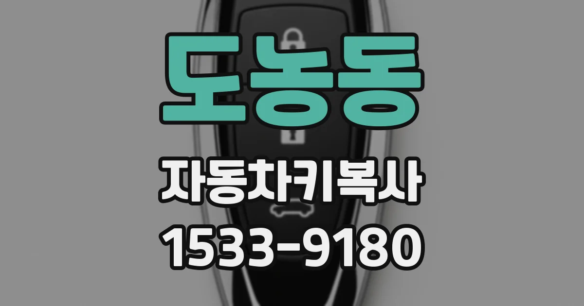 도농동 자동차키복사