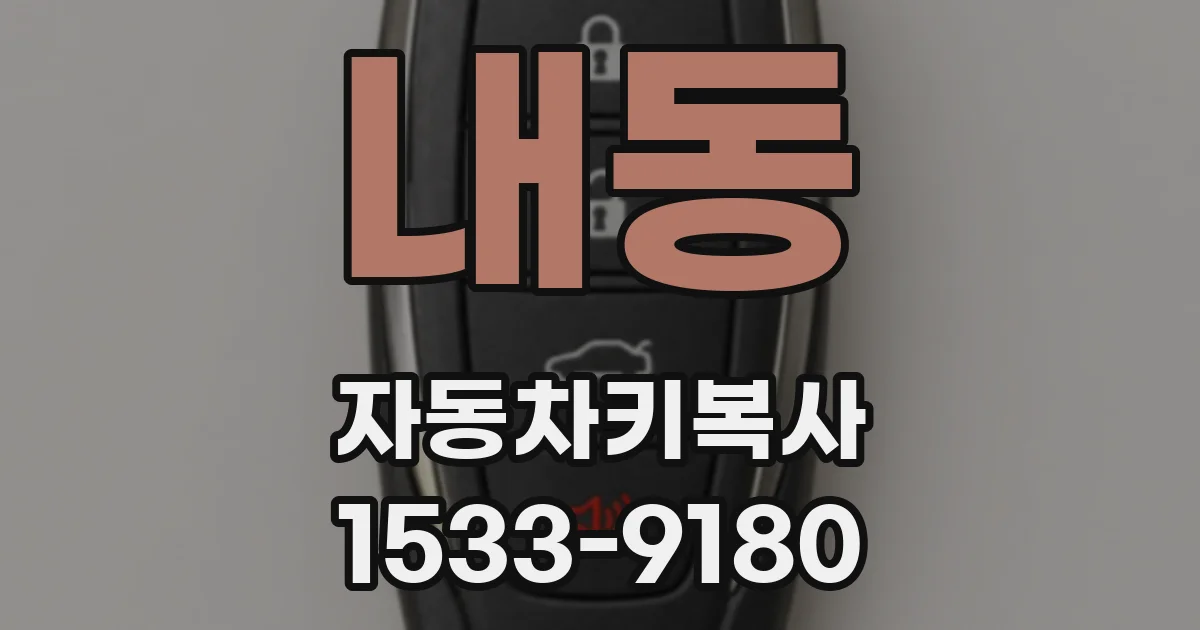 내동 자동차키복사