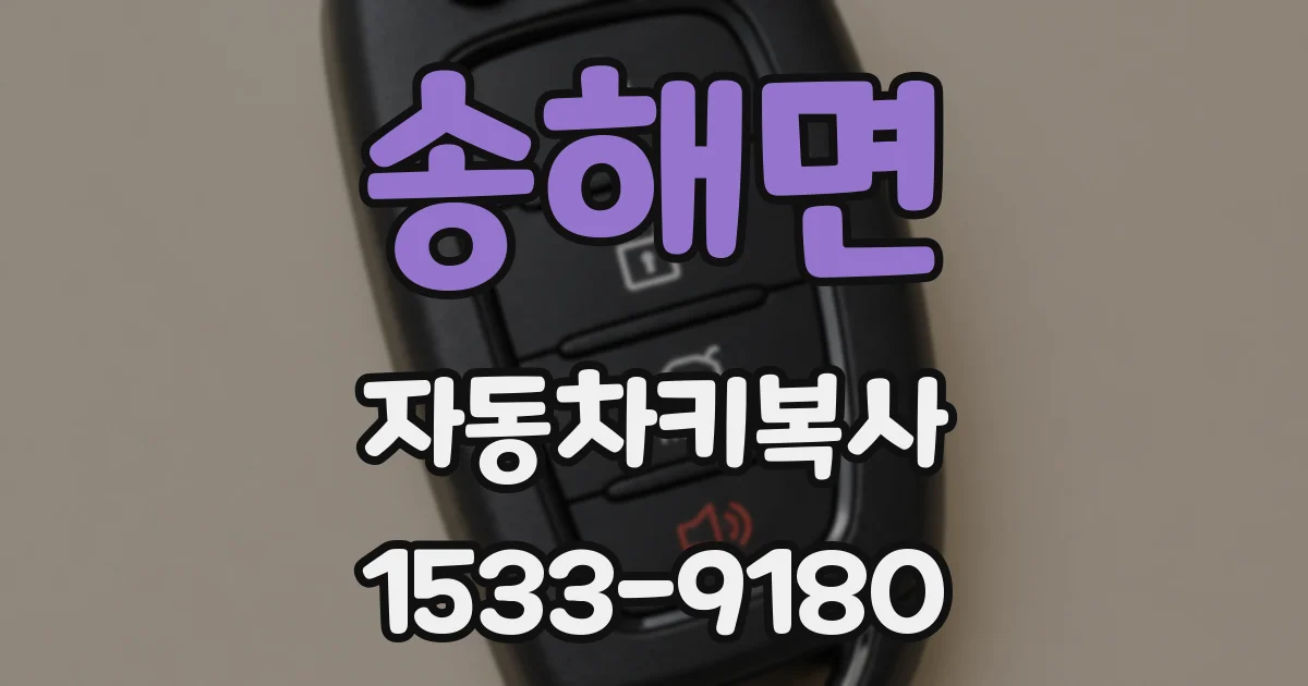 송해면 자동차키복사