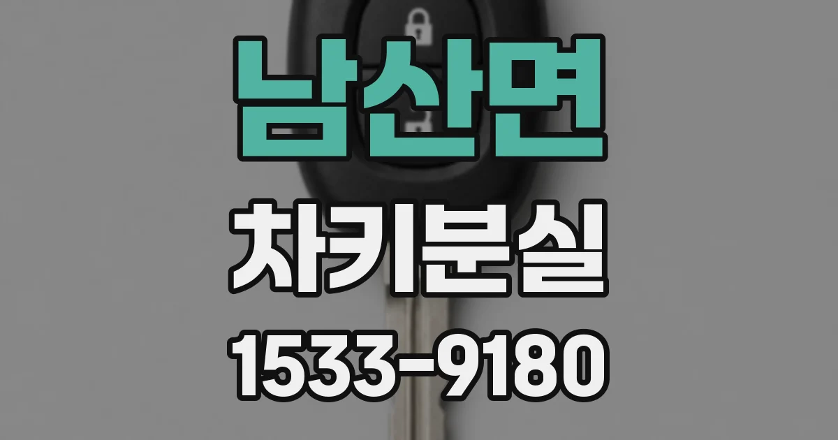 남산면 차키분실
