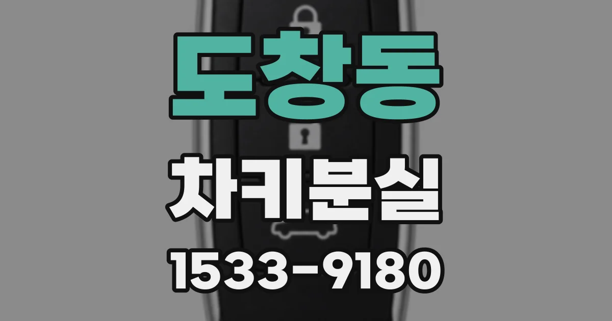 도창동 차키분실