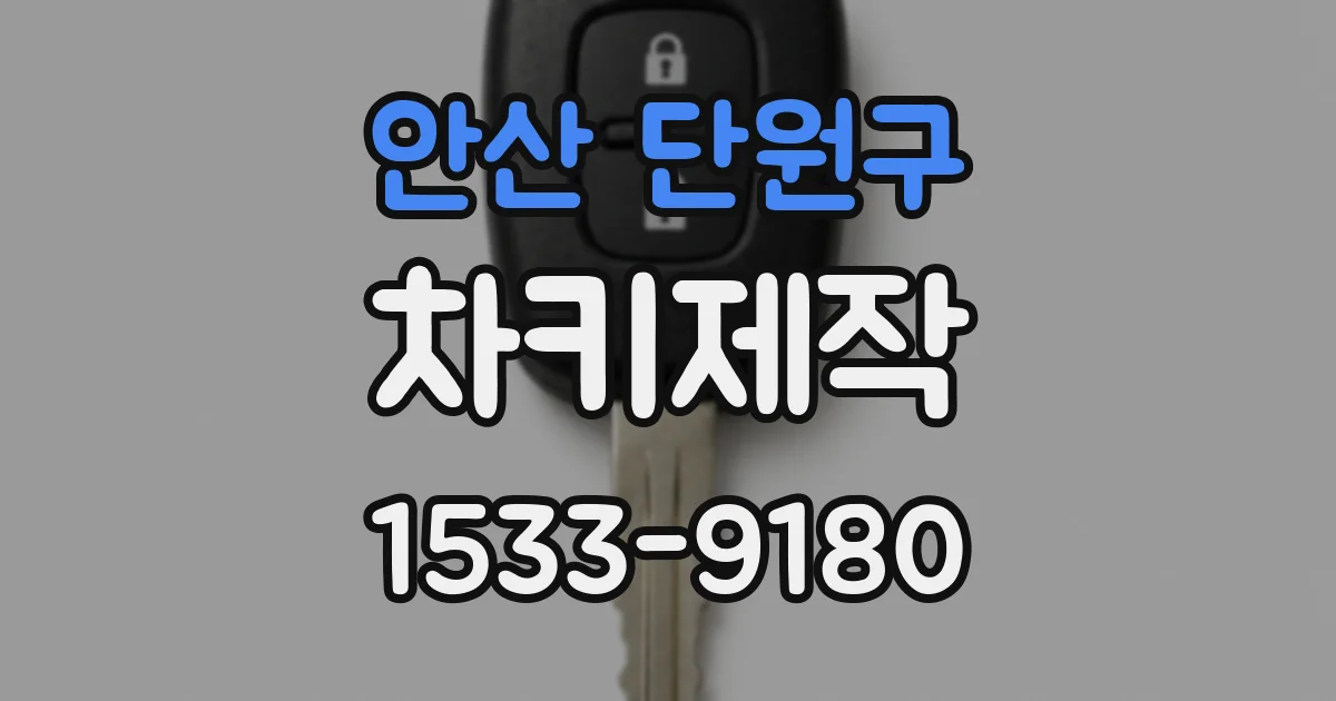 안산 단원구 차키제작