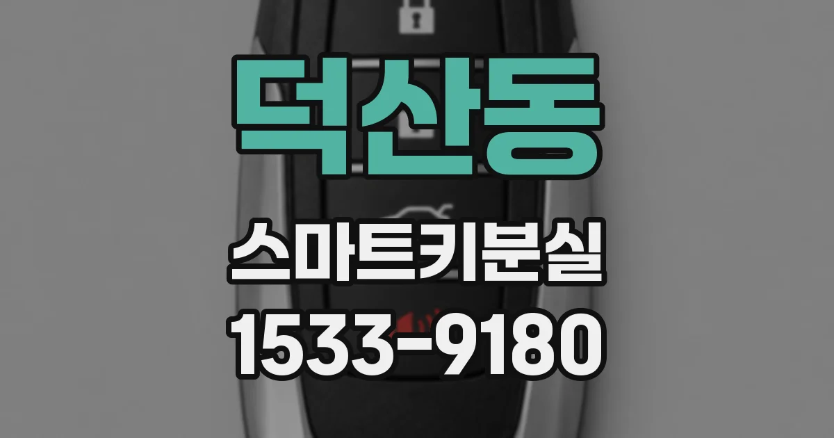 덕산동 스마트키분실