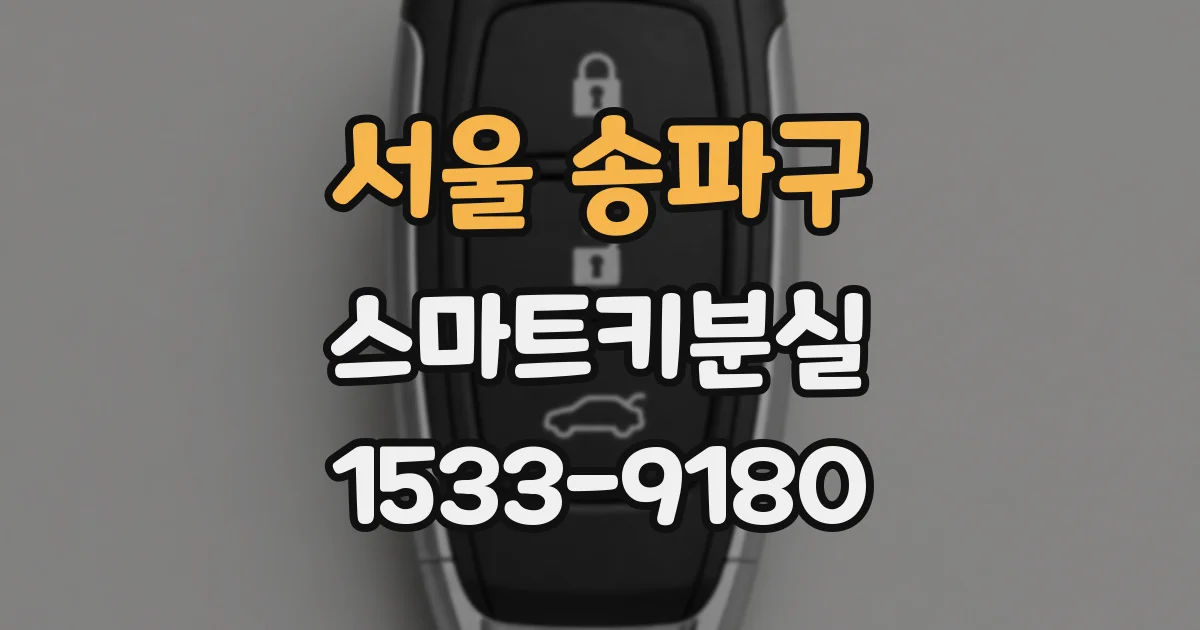 서울 송파구 스마트키분실
