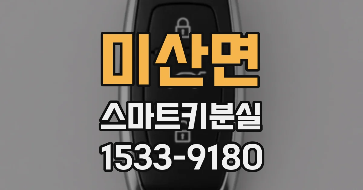 미산면 스마트키분실