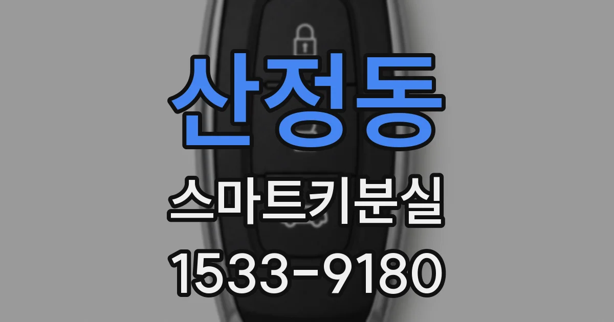 산정동 스마트키분실