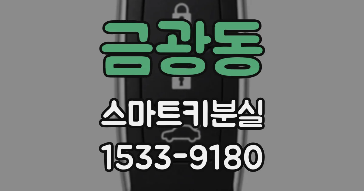 금광동 스마트키분실