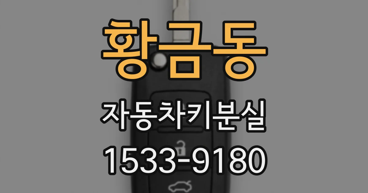 황금동 자동차키분실