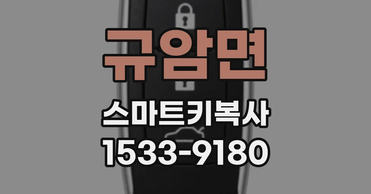 규암면 스마트키복사