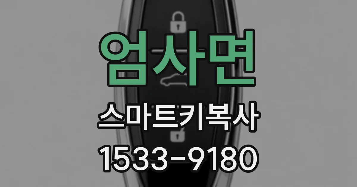 엄사면 스마트키복사