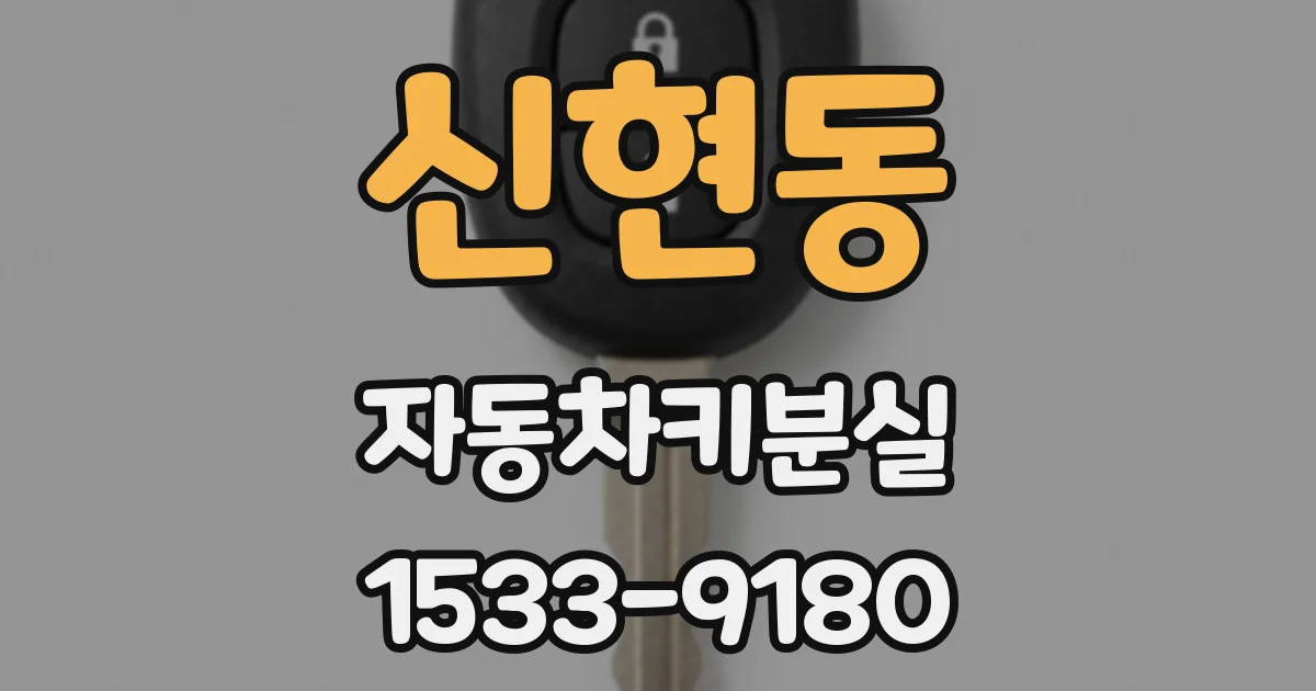 신현동 자동차키분실