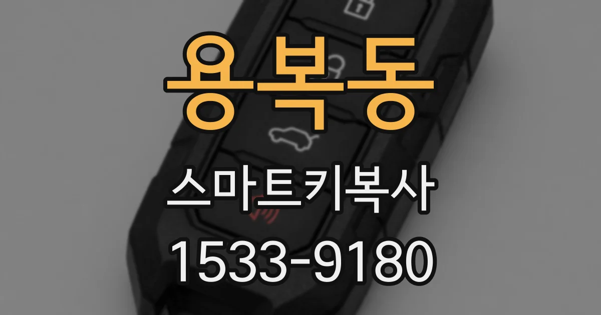 용복동 스마트키복사