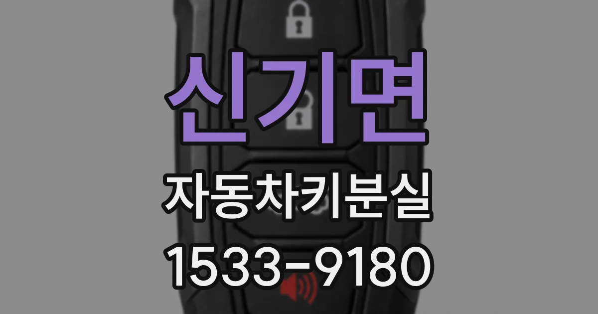 신기면 자동차키분실