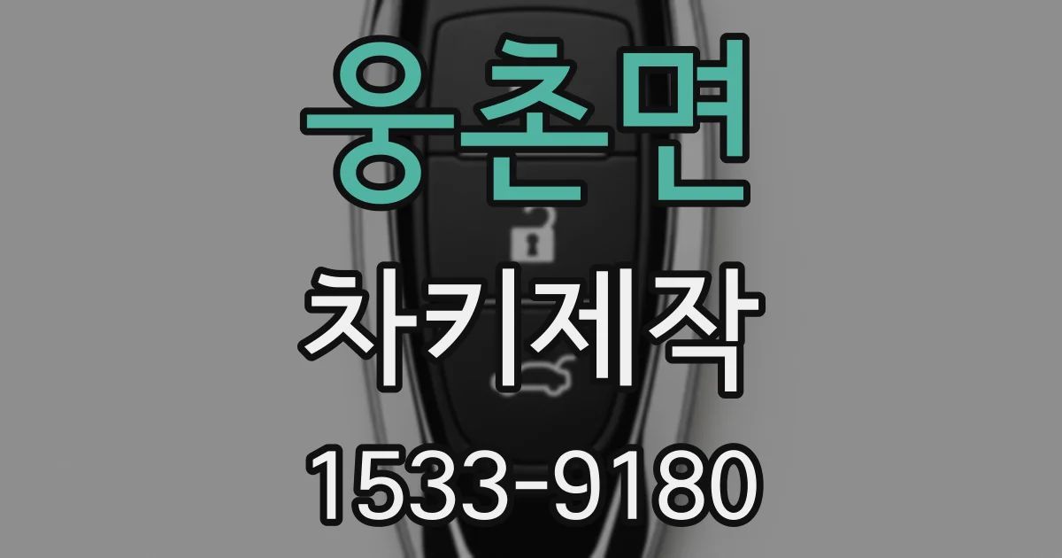 웅촌면 차키제작