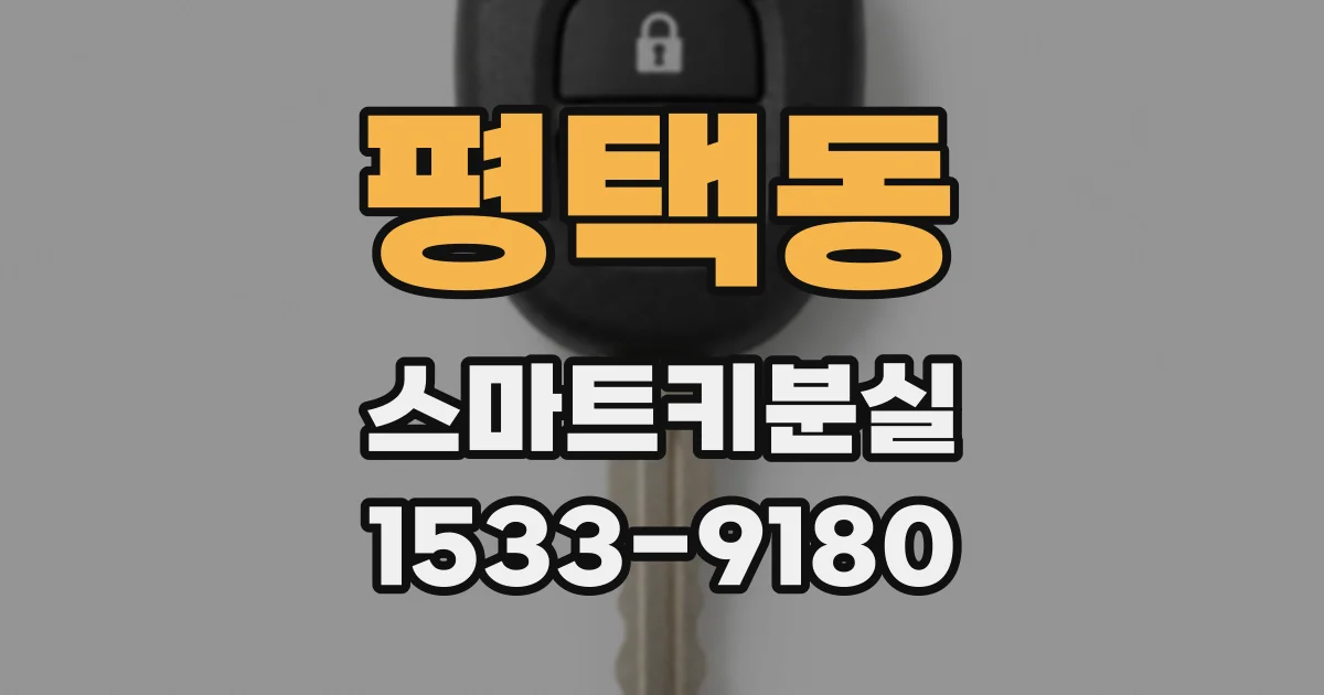 평택동 스마트키분실