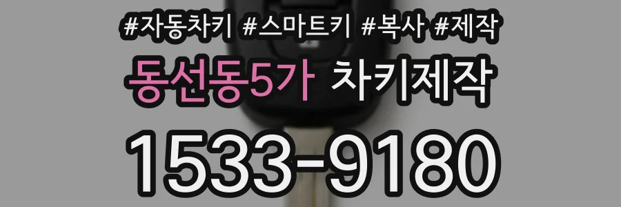 동선동5가 차키제작
