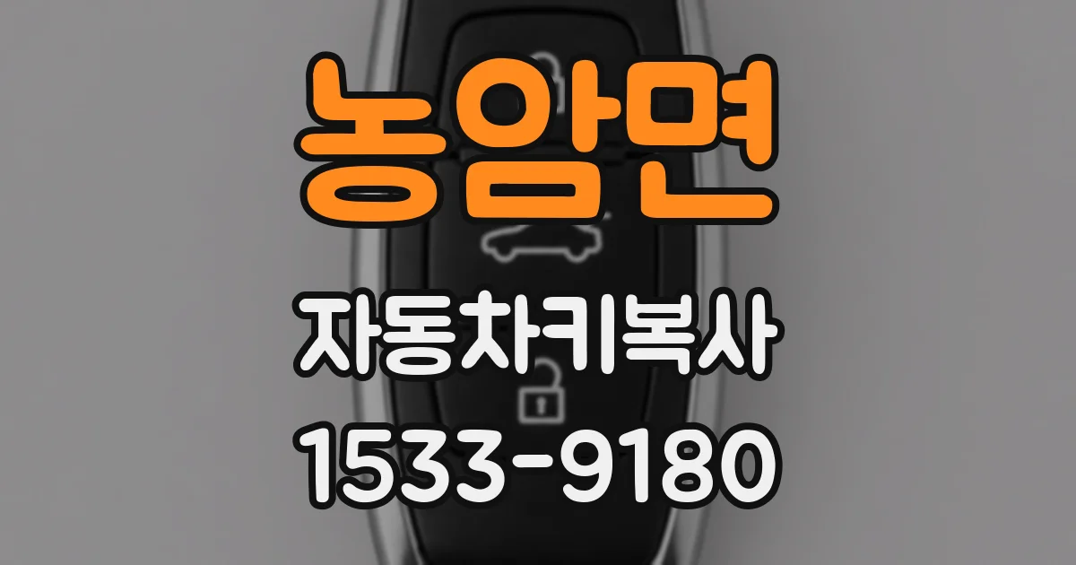 농암면 자동차키복사