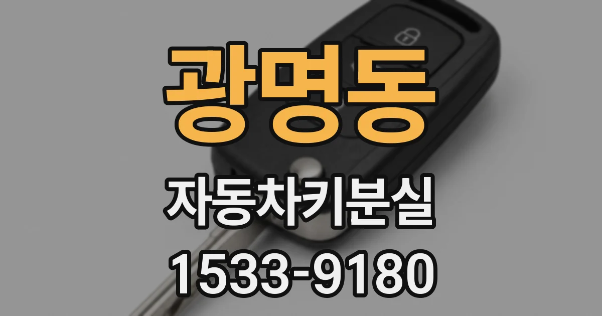 광명동 자동차키분실