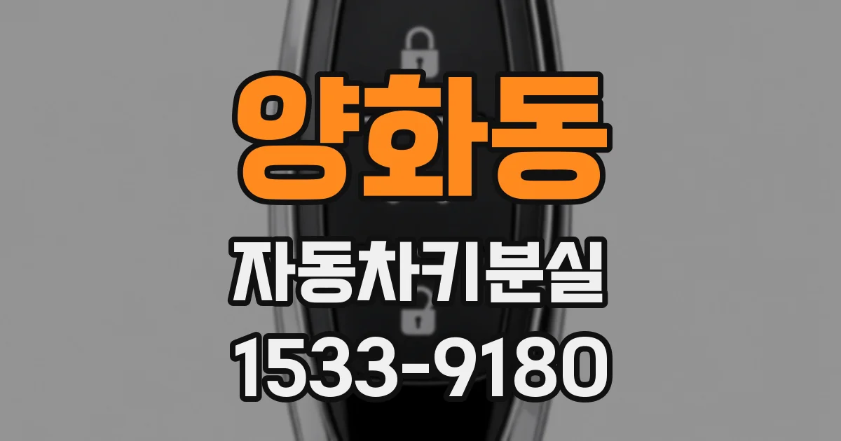 양화동 자동차키분실