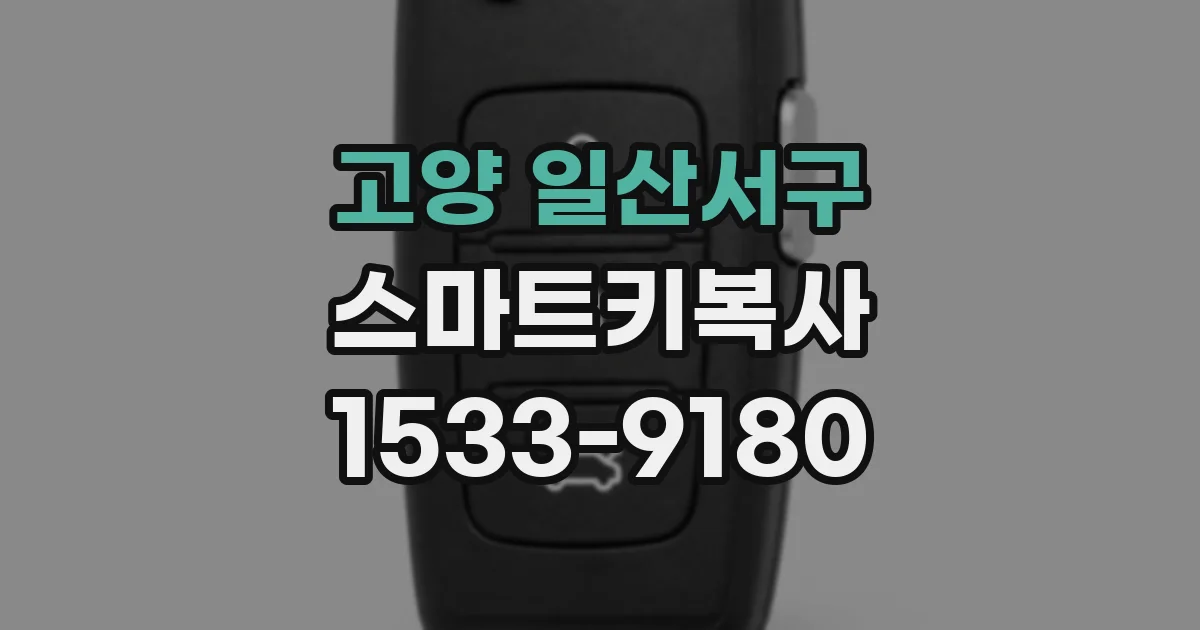 고양 일산서구 스마트키복사