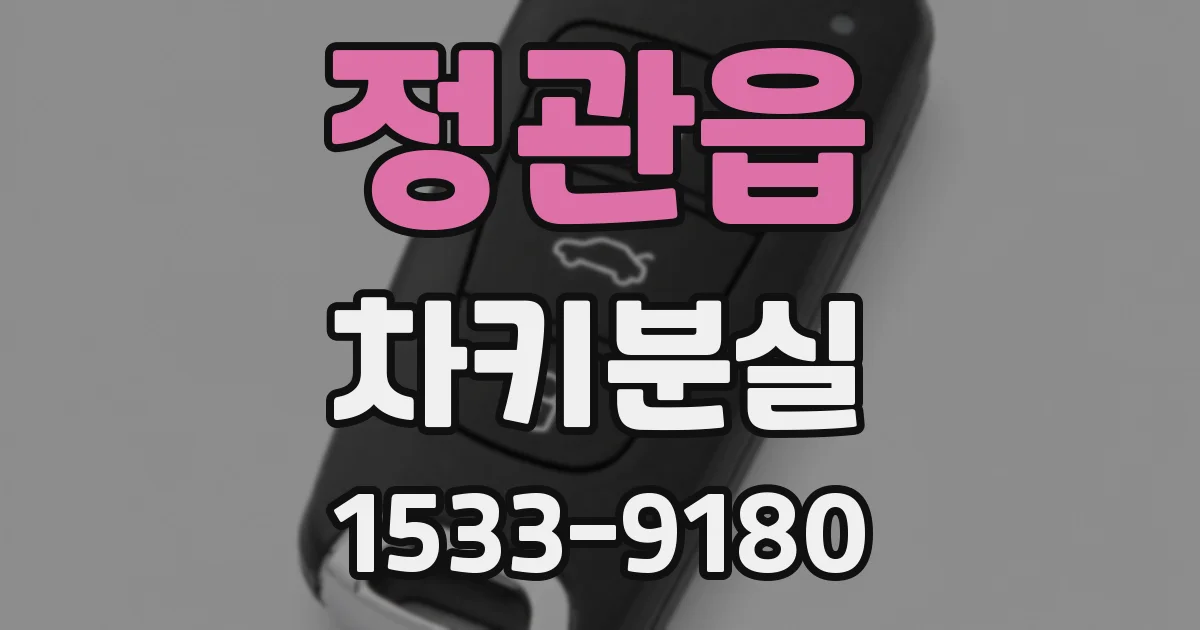정관읍 차키분실