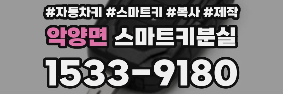 악양면 스마트키분실