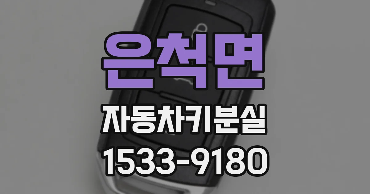 은척면 자동차키분실