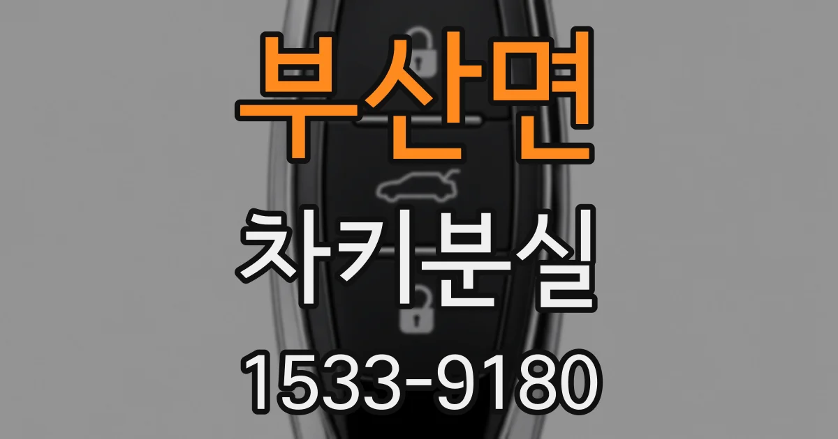 부산면 차키분실