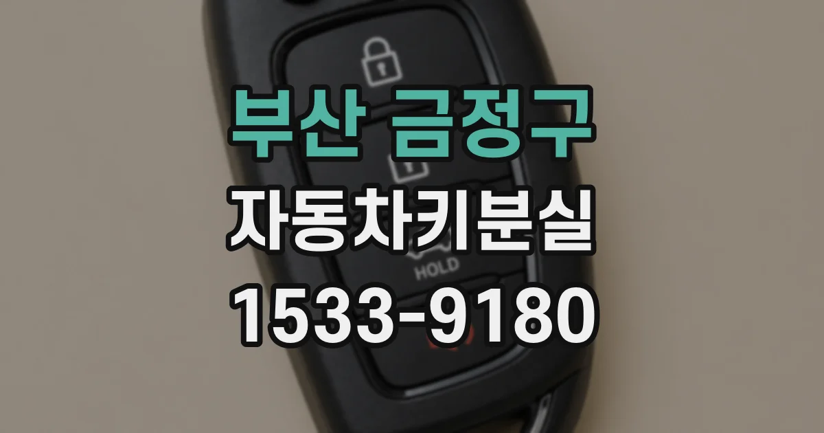 부산 금정구 자동차키분실