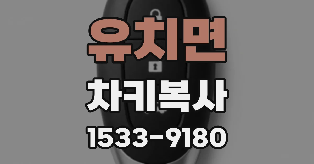 유치면 차키복사
