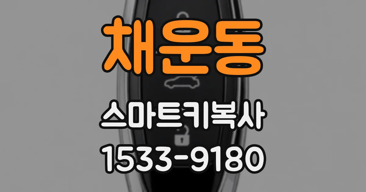 채운동 스마트키복사