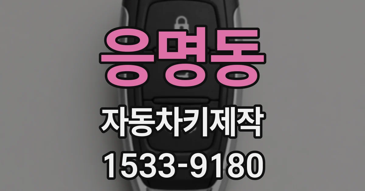 응명동 자동차키제작
