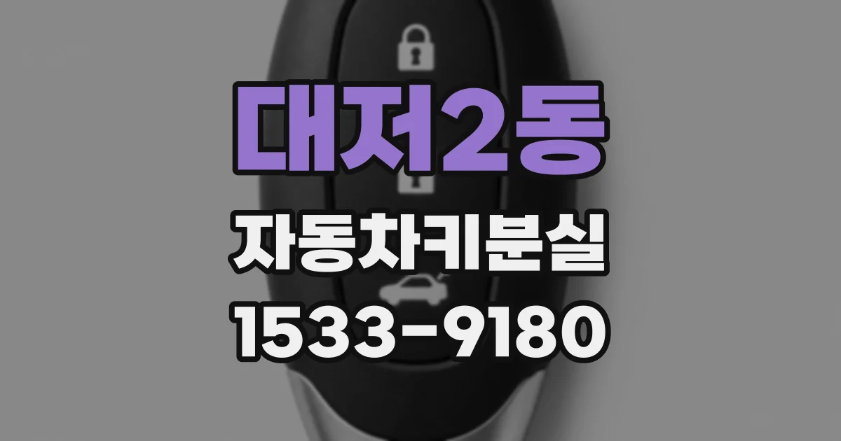 대저2동 자동차키분실