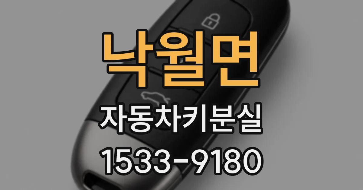 낙월면 자동차키분실