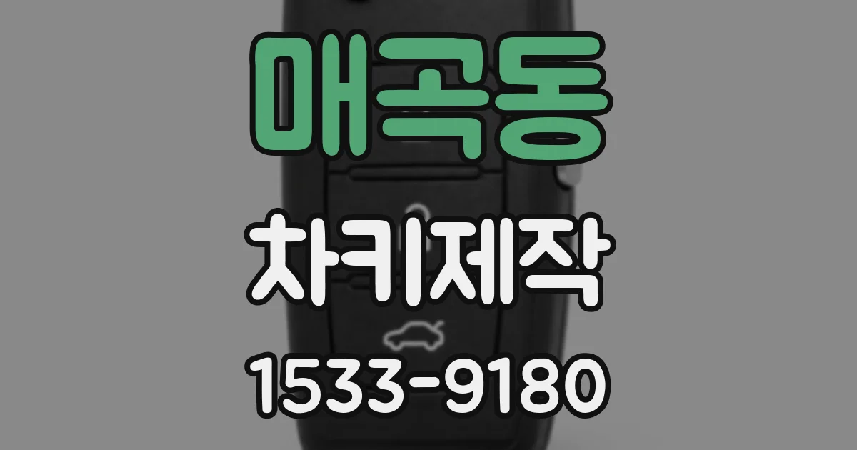매곡동 차키제작